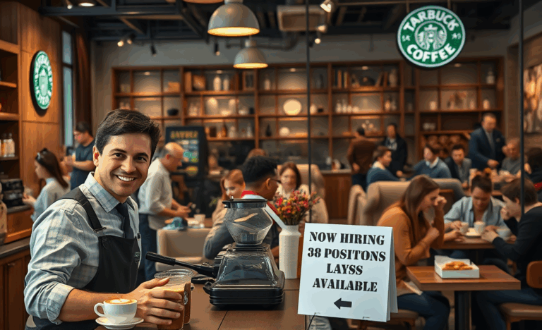 Opportunità di lavoro da Starbucks per baristi, invia il tuo curriculum.