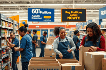 Immagine che rappresenta le opportunità di lavoro al Walmart per addetti al rifornimento e imballatori