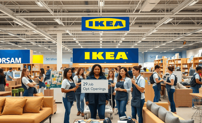 IKEA offre opportunità di lavoro come assistente di negozio con 29 posti disponibili.