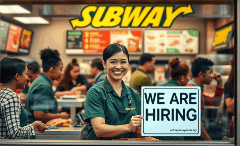 Immagine rappresentativa dei posti disponibili al Subway per lavorare come addetto.