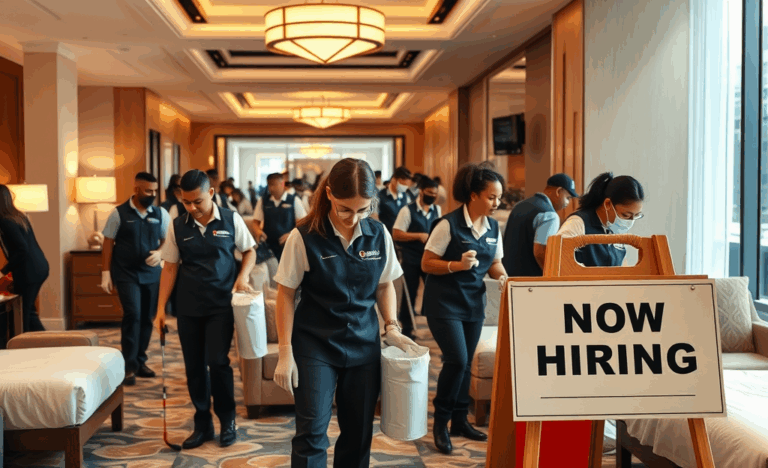 Opportunità di lavoro nel Gruppo Hilton per addetti alle pulizie e ai servizi generali.