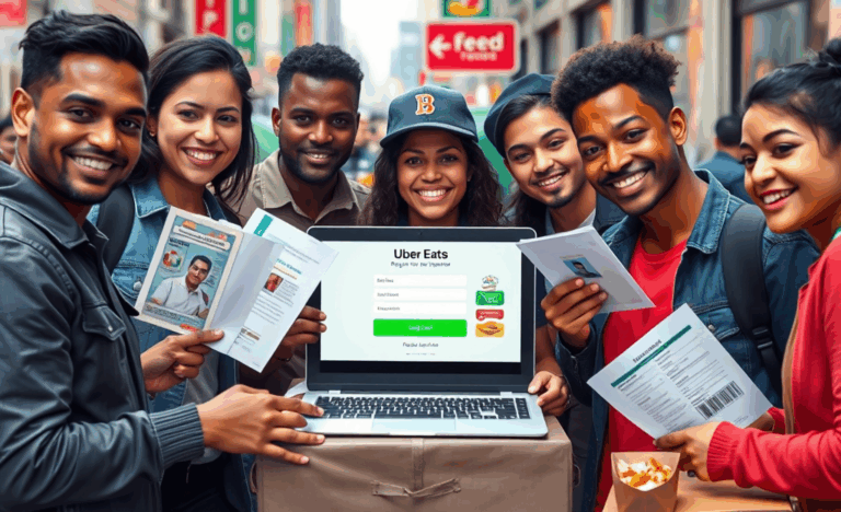 Fattorini che effettuano consegne con Uber Eats.