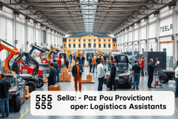Immagine di assistenti alla produzione e logistica presso Tesla