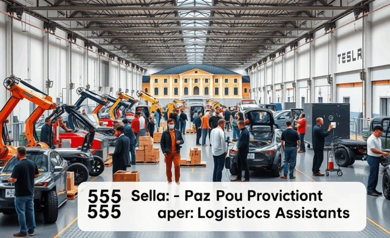 Immagine di assistenti alla produzione e logistica presso Tesla