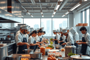 Opportunità di lavoro per assistente di cucina industriale