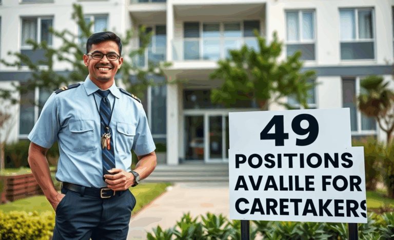 Custode di condominio in servizio per la sicurezza e la gestione degli stabili urbani.