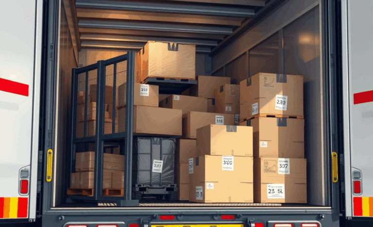 Dispositivo per separare e gestire i carichi delle merci in modo efficace