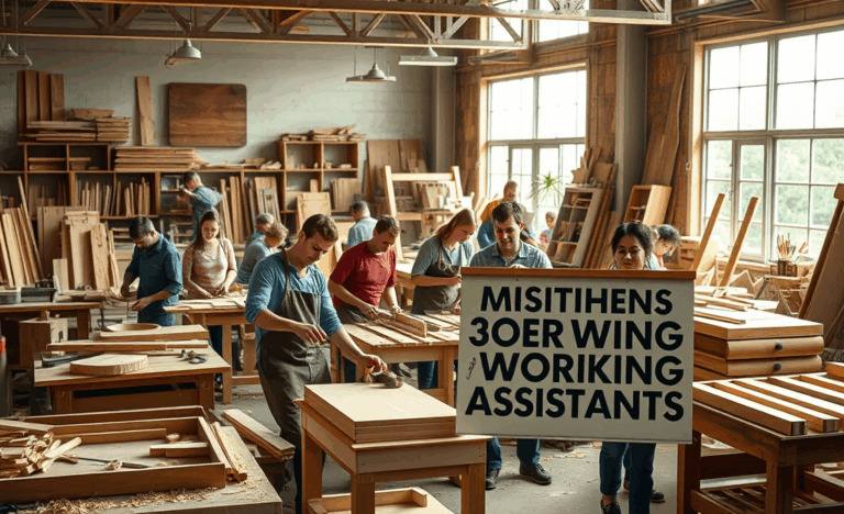 Opportunità di lavoro come assistente di falegnameria