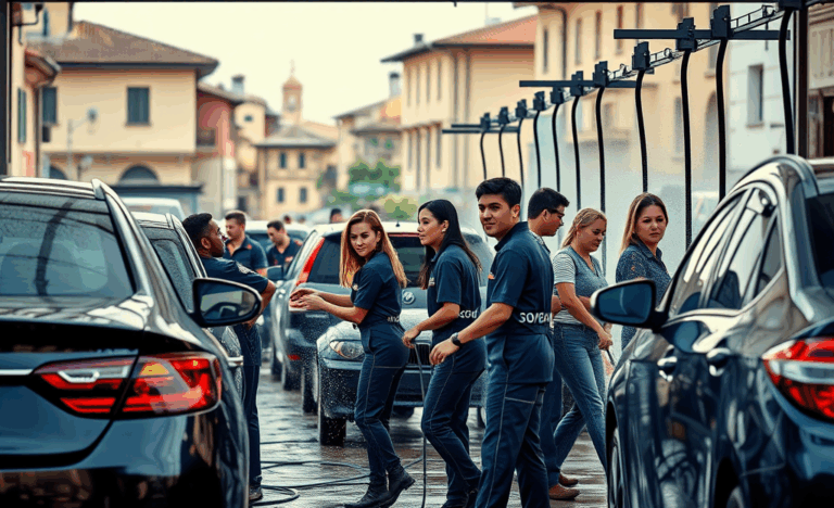 Opportunità di lavoro per lavatori di auto.