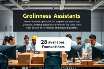 Immagine che rappresenta le opportunità lavorative come assistente alla logistica e spedizione.